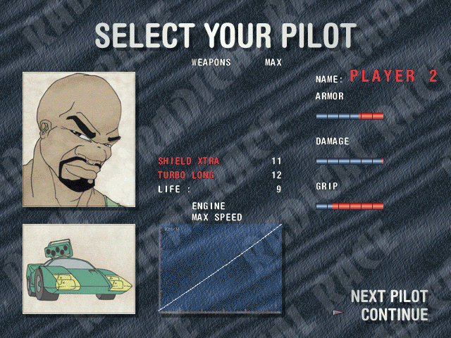 Radical Race [Falcon030] atari screenshot